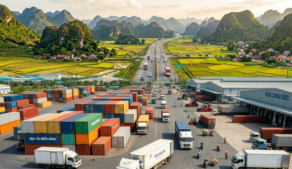 Vận chuyển nội địa - logistics KCN Long Đức